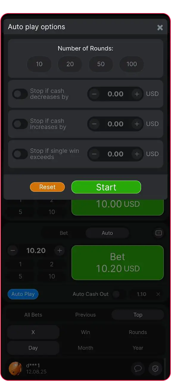 Screenshot Aviator game 2